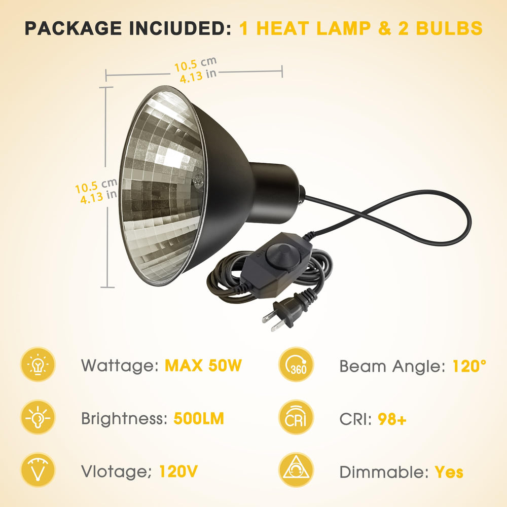 Briignite dimmable heat lamp enables precise temperature control