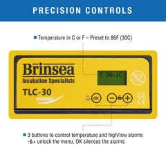 Brinsea TLC-30 Advance adjustable vent controls airflow for warm rooms.