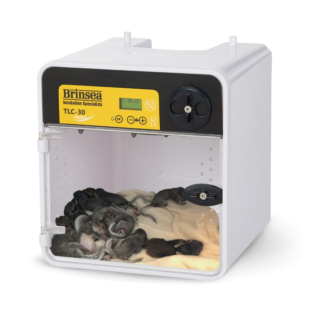 Brinsea TLC-30 Advance portable brooder with carry handle for on-the-go care.