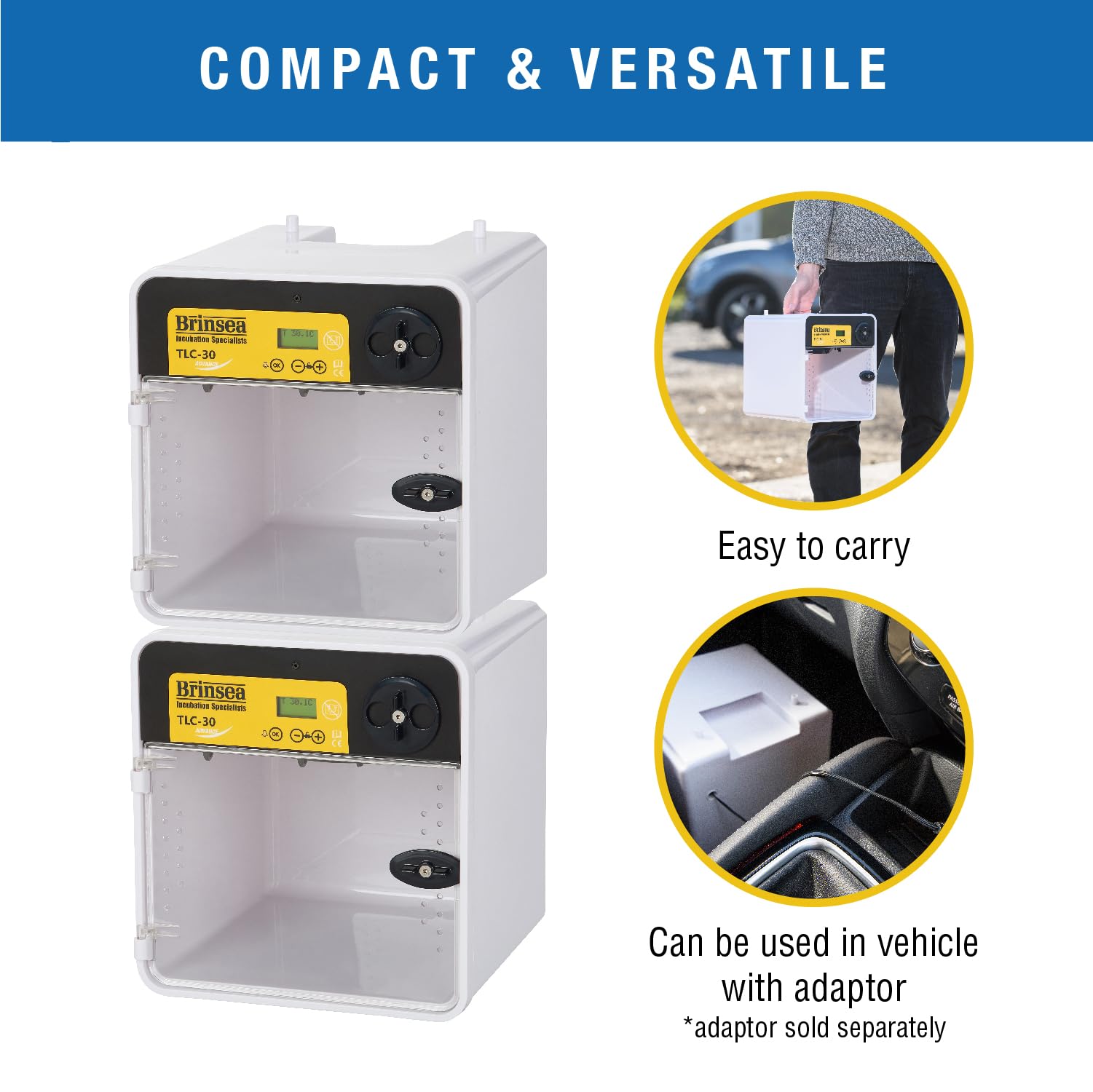 Brinsea TLC-30 Advance with temperature alarms for safe monitoring.