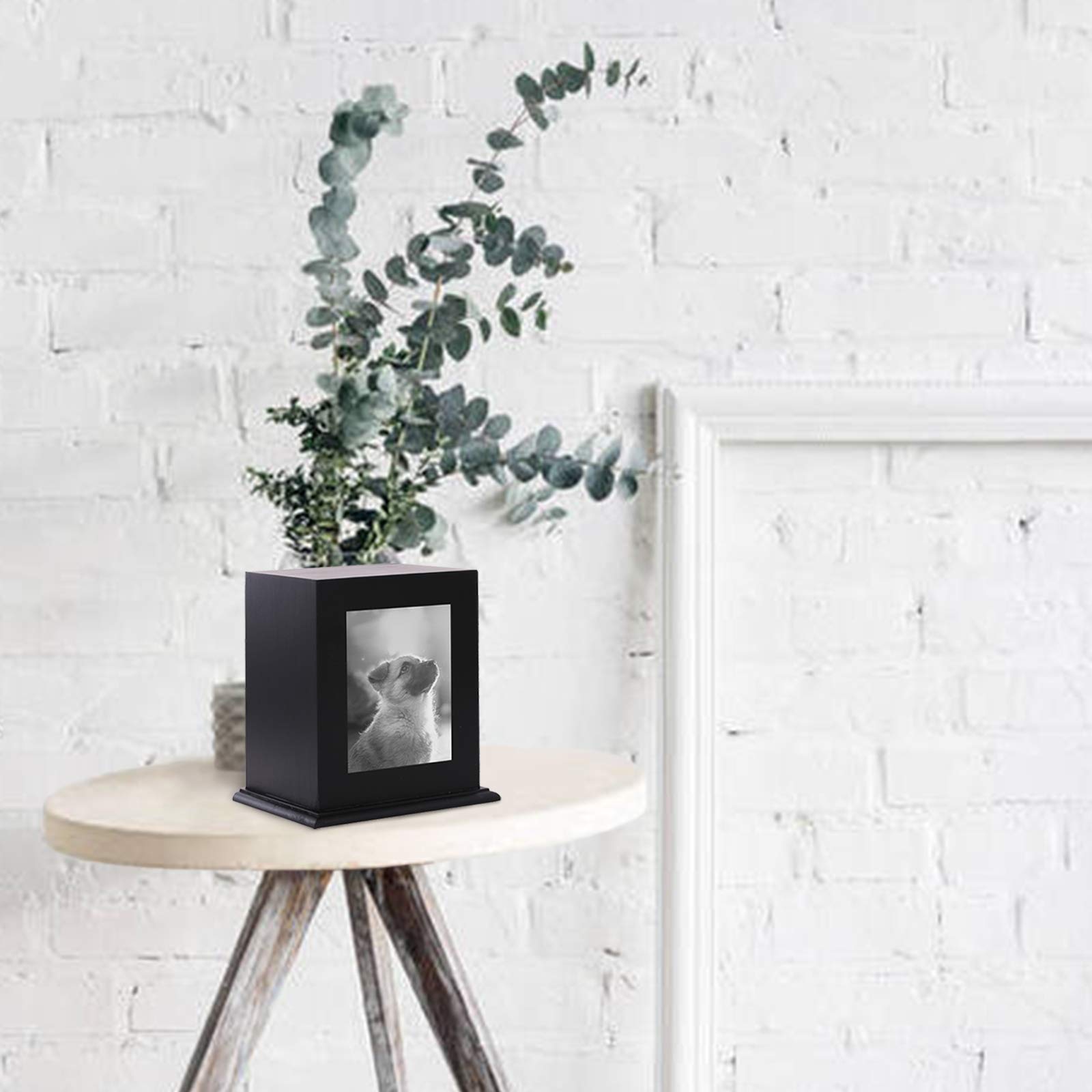 BRKURLEG Pet Wood Memorial Urn safe resting place for memory