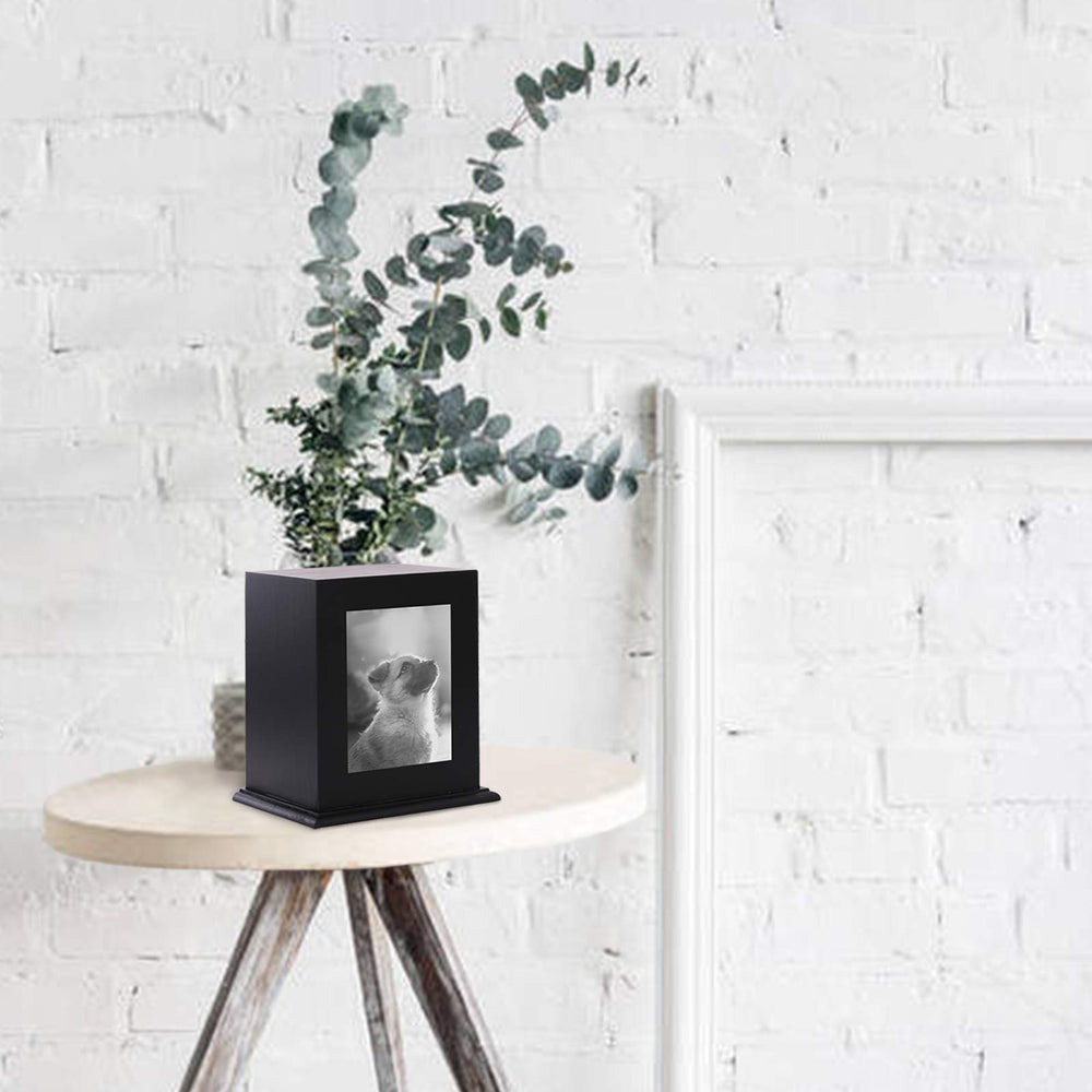 BRKURLEG Pet Wood Memorial Urn safe resting place for memory