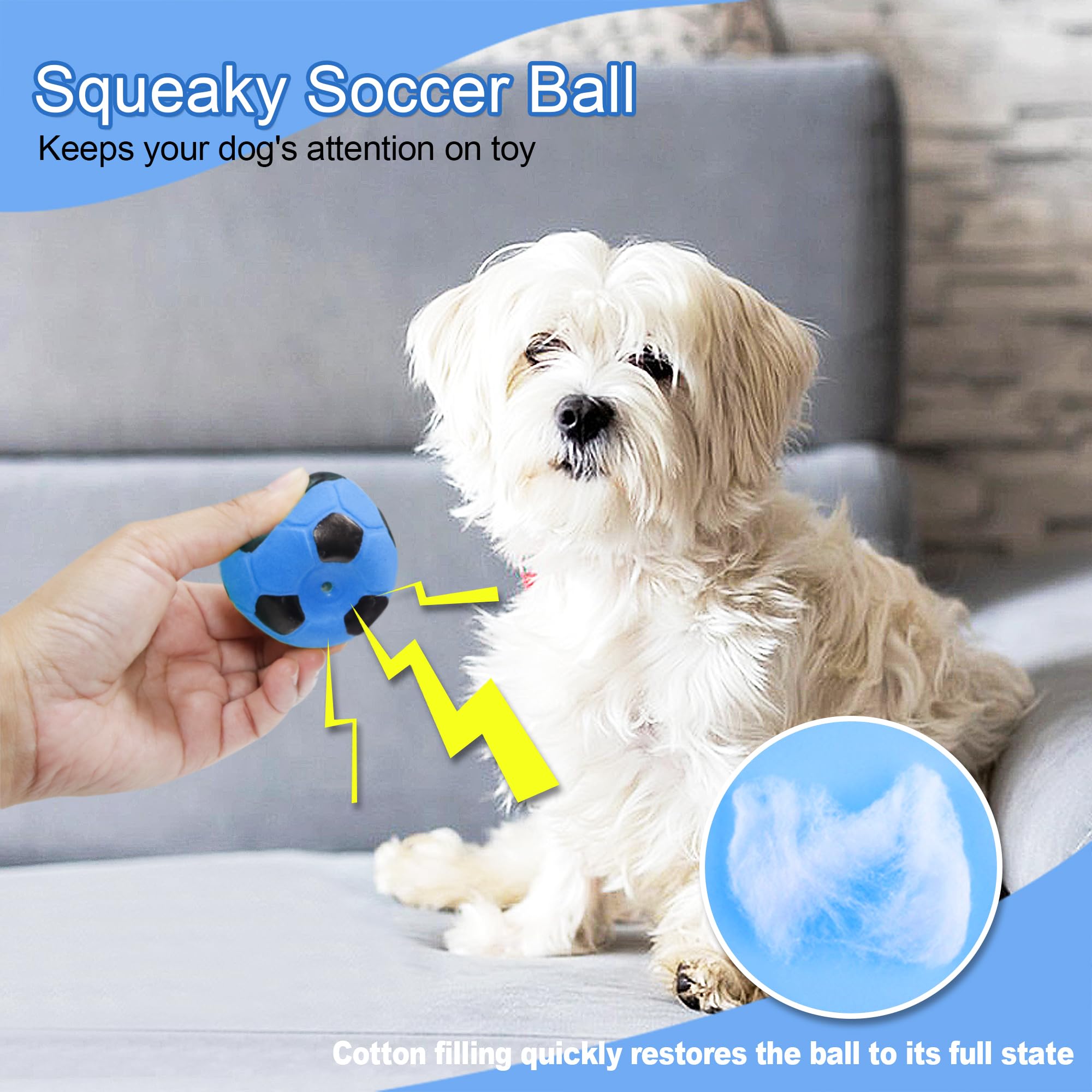 BRMDT dog soccer ball toy floating on water for pool play