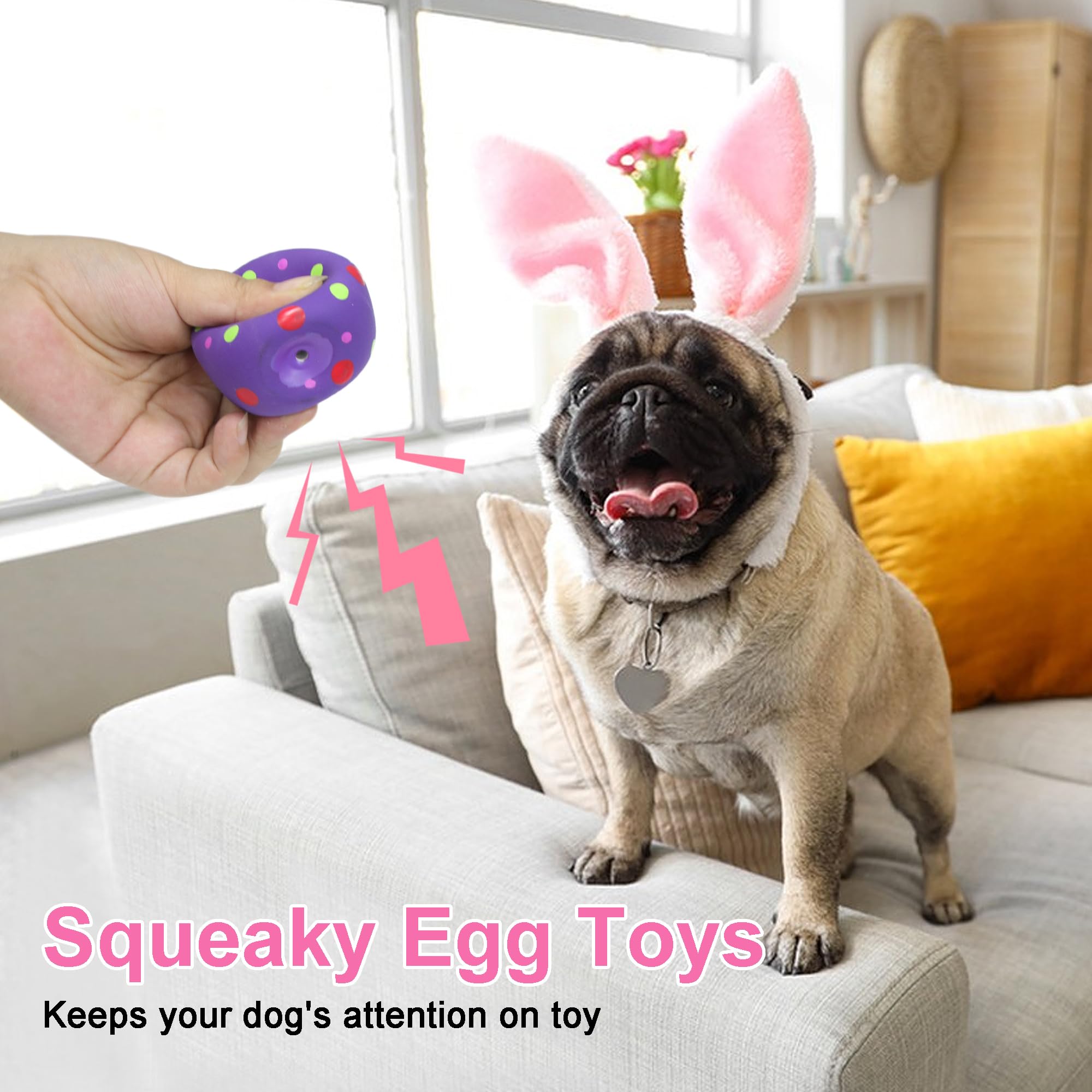 BRMDT colorful egg toy, durable rubber for long-lasting play sessions.
