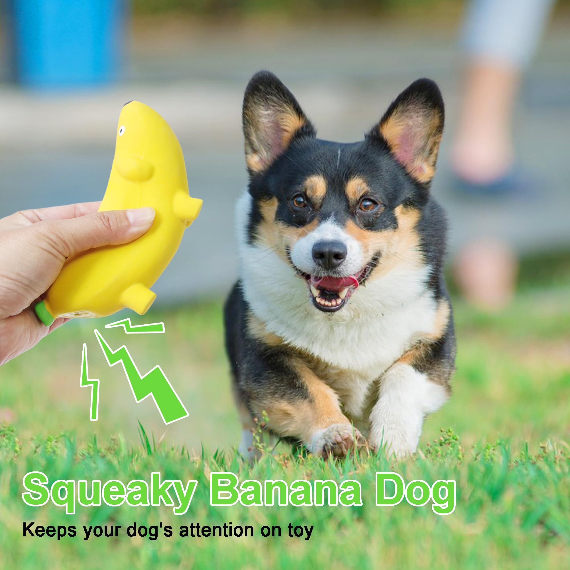 BRMDT outdoor-friendly banana toy doubles as an interactive boomerang.