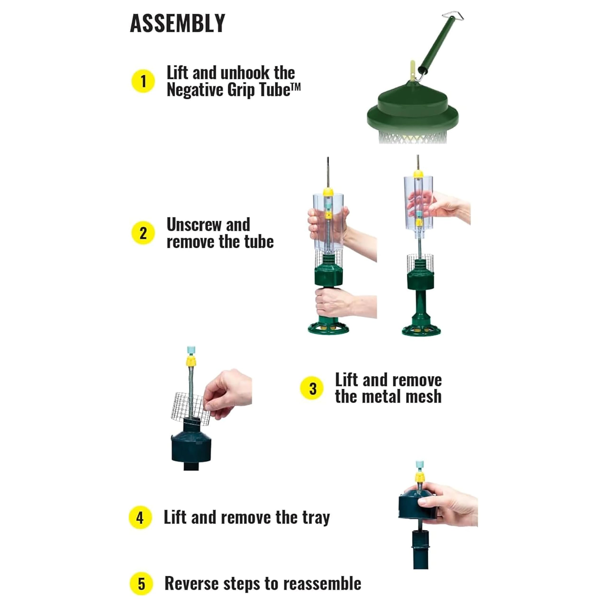 Brome Squirrel Buster Nut Feeder easy to fill and maintain.