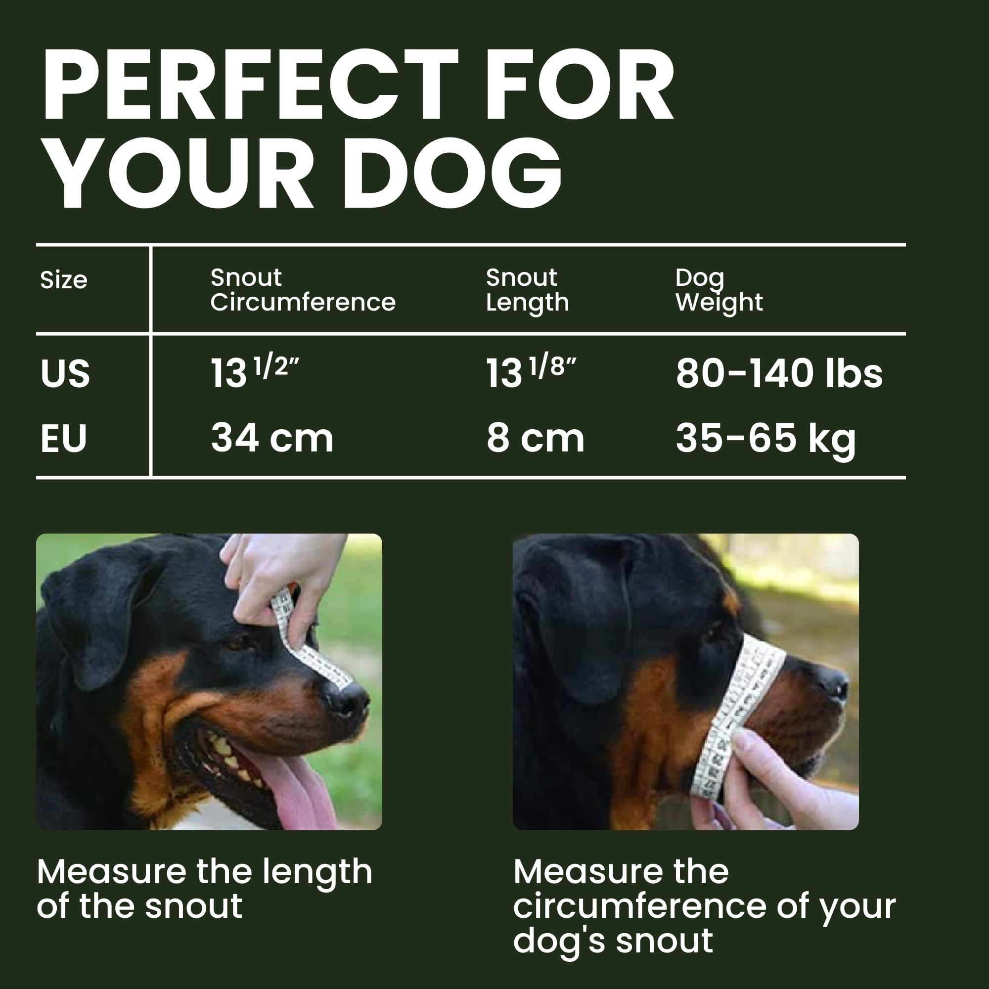 BRONZEDOG durable PVC mask on large dog muzzle for comfort.