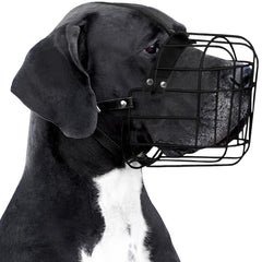BRONZEDOG large dog muzzle with adjustable straps for secure walking