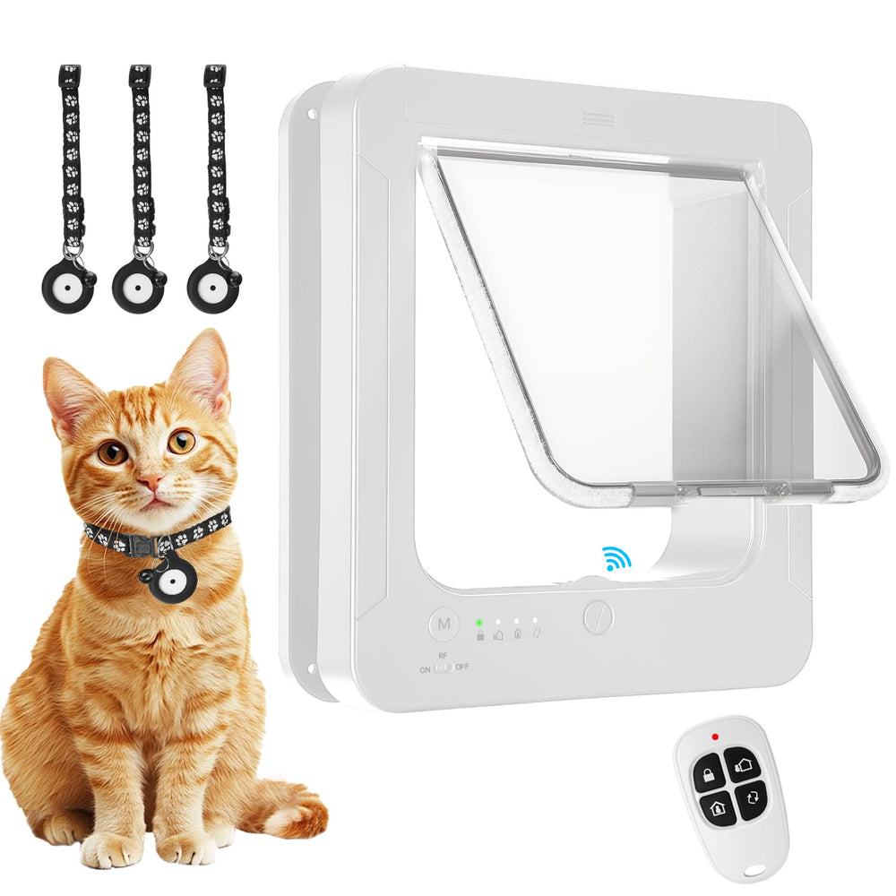 BROTEX Smart Cat Door front view enabling interior and exterior access.