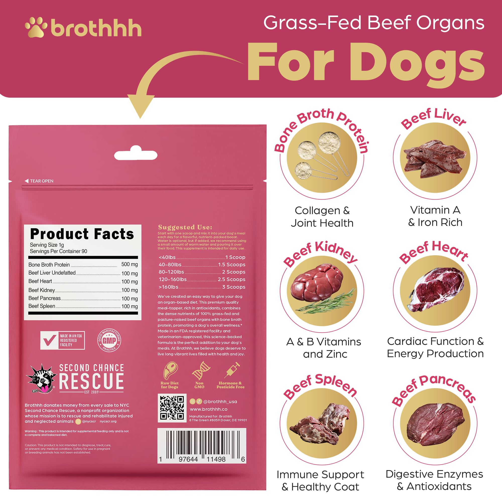 Brothhh Beef Organ Bone Broth Topper ready in a bowl to boost flavor.