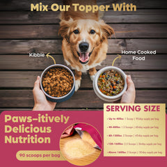 Brothhh Beef Organ Bone Broth Topper sprinkle on kibble to entice picky eaters.