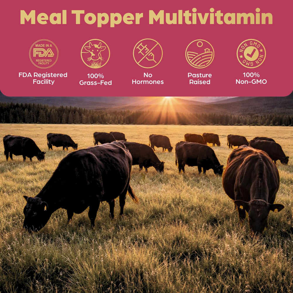 Brothhh Beef Organ Bone Broth Topper USA facility label indicating high standards.