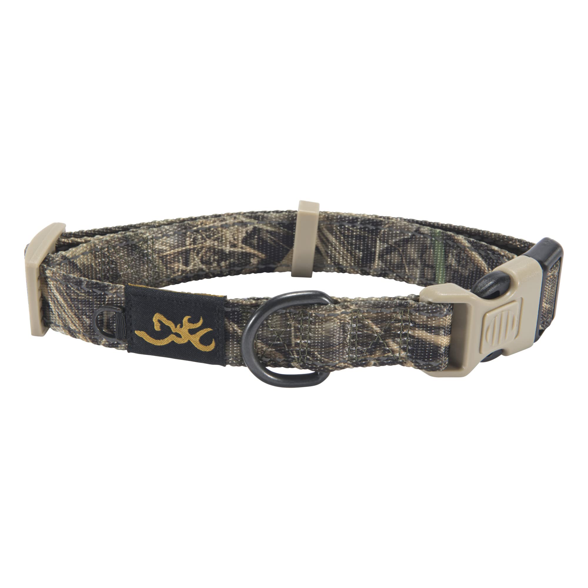 Browning Classic Performance Collar in solid black offers durable comfort for daily walks