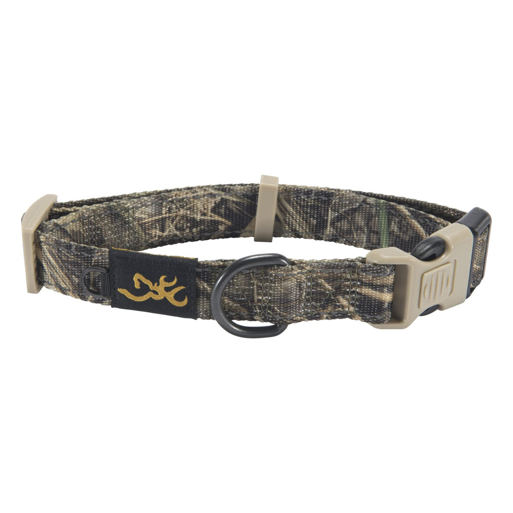 Browning Classic Performance Collar in solid black offers durable comfort for daily walks