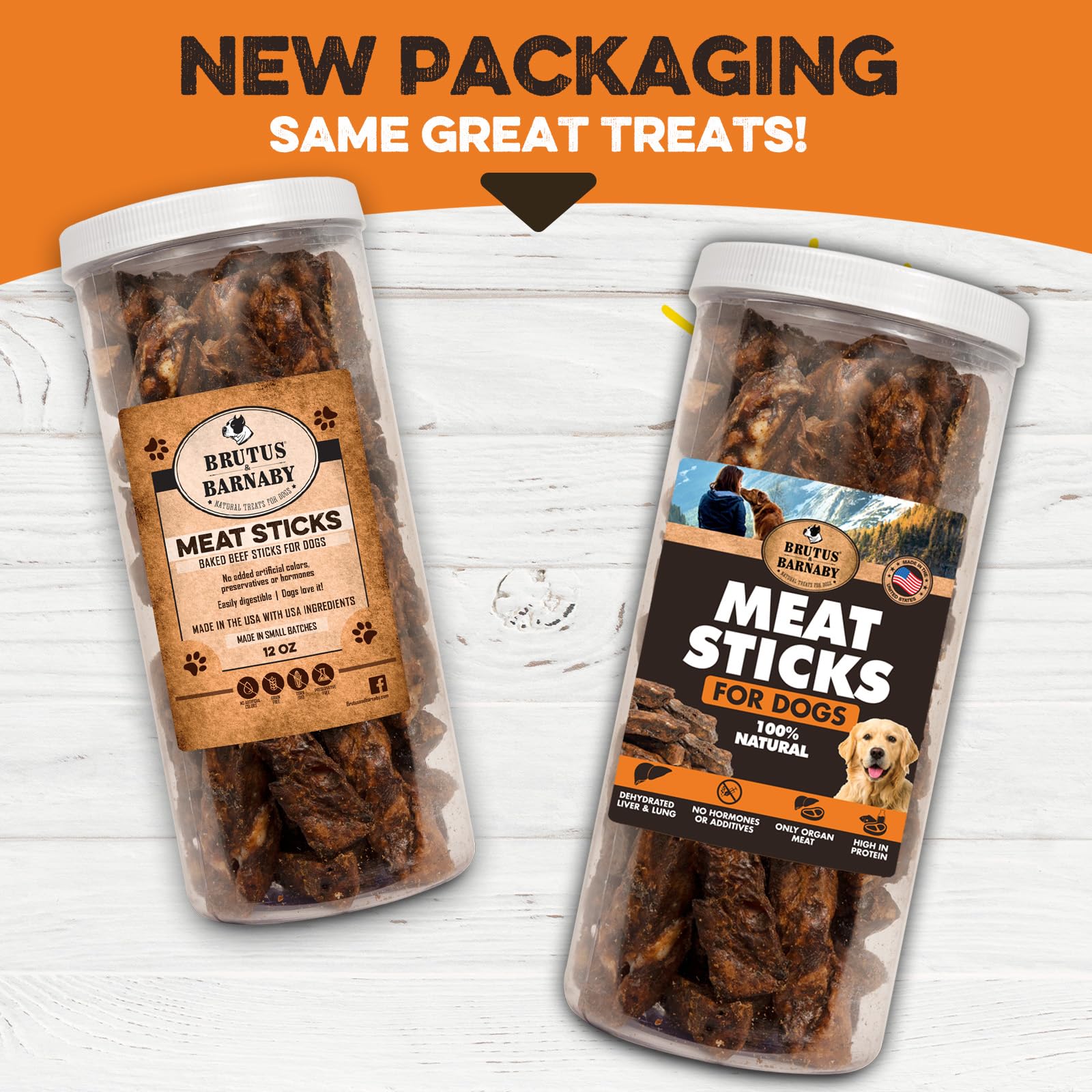 BRUTUS & BARNABY lung treats close-up texture highlights crisp bite and quality.