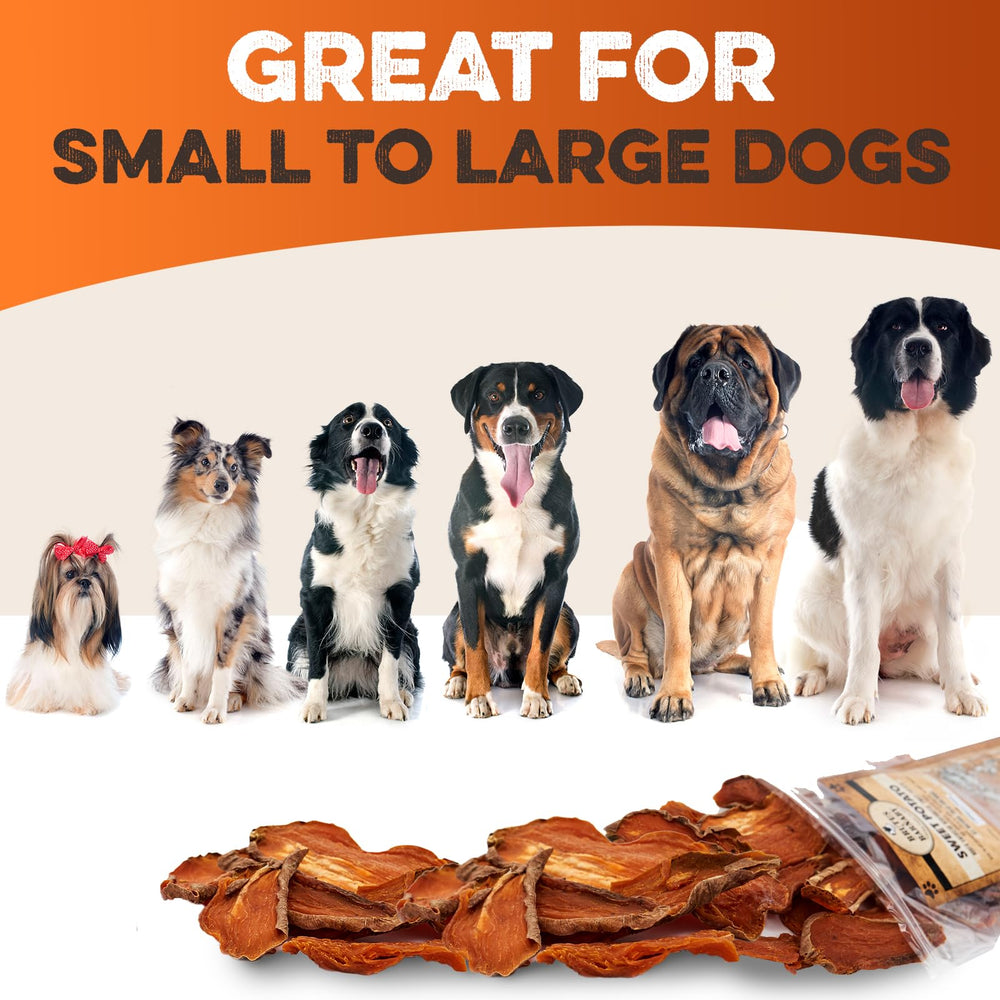 Natural sweet potato aroma invites dogs to taste.