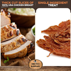 BRUTUS AND BARNABY premium USA chicken strips for sensitive stomachs