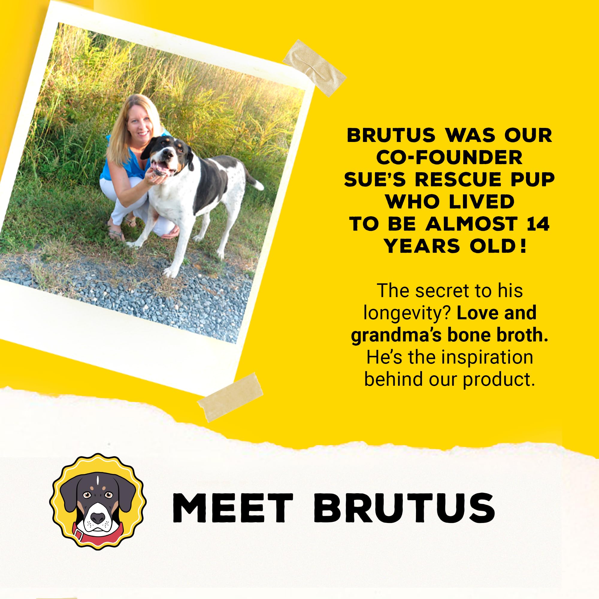 Brutus Bone Broth low sodium profile fits daily meals.