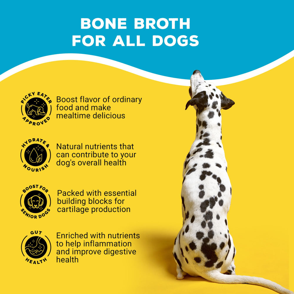 Brutus Bone Broth gluten-free and dairy-free label shown