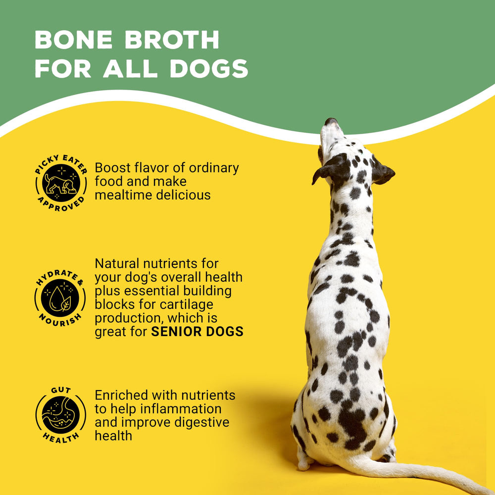 Brutus Bone Broth aroma suggesting a savory chicken treat.