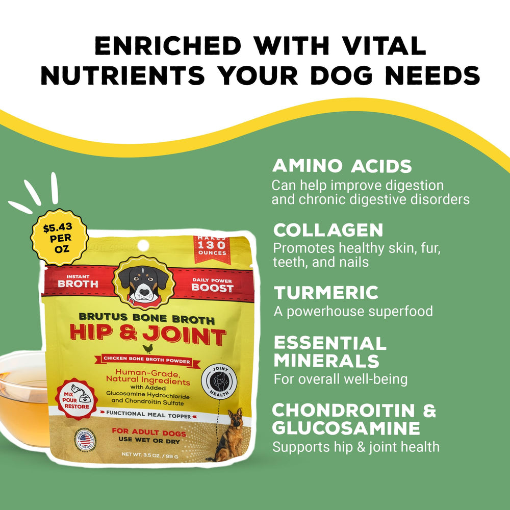 Brutus Bone Broth travel pack shown for on-the-go meals