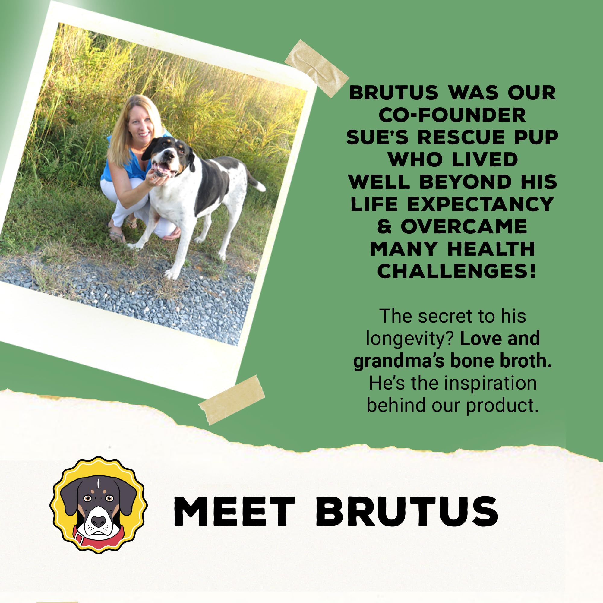 Brutus Broth Topper Daily-use formula suitable for travel and routines.