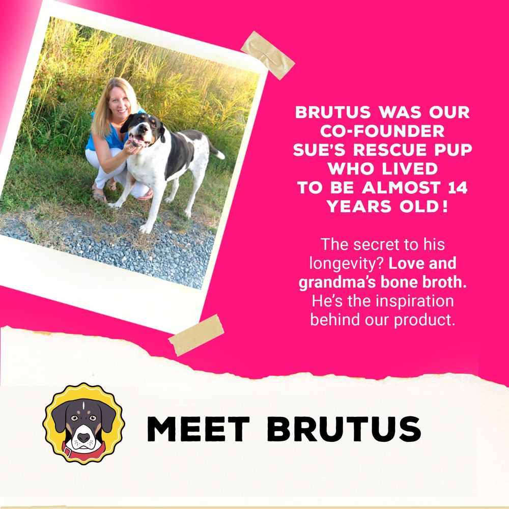 Brutus Goat Milk Topper packaging shown for easy storage.