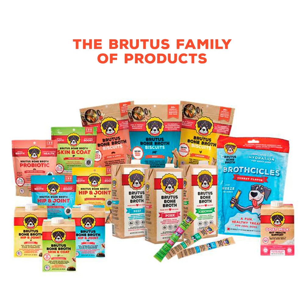 Brutus Goat Milk Topper shelf-stable, ready-to-use formula.
