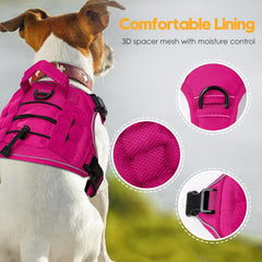 Bruvoalon heavy-duty tactical harness back clip and handle for confident handling.