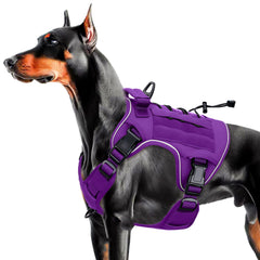 Bruvoalon heavy-duty tactical harness front view in purple for training.