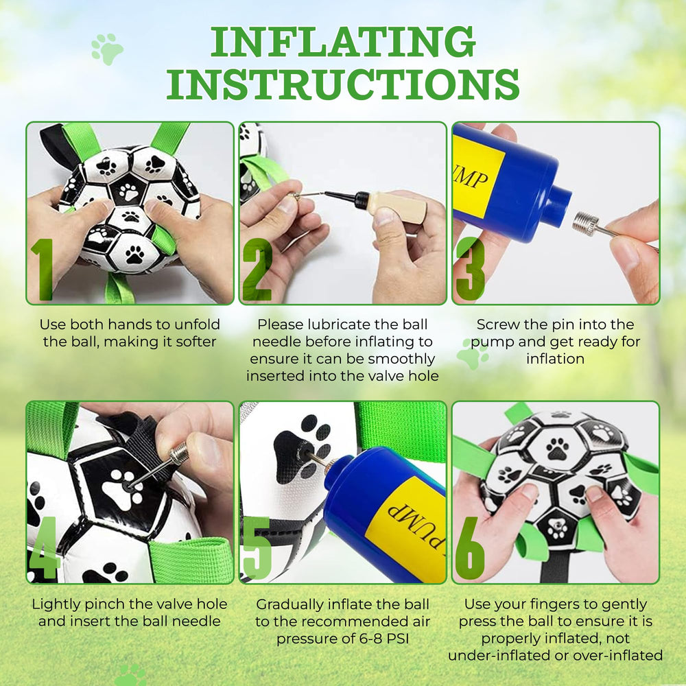 Brylex ball pack includes pump and needles for quick inflation