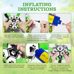 Brylex ball pack includes pump and needles for quick inflation