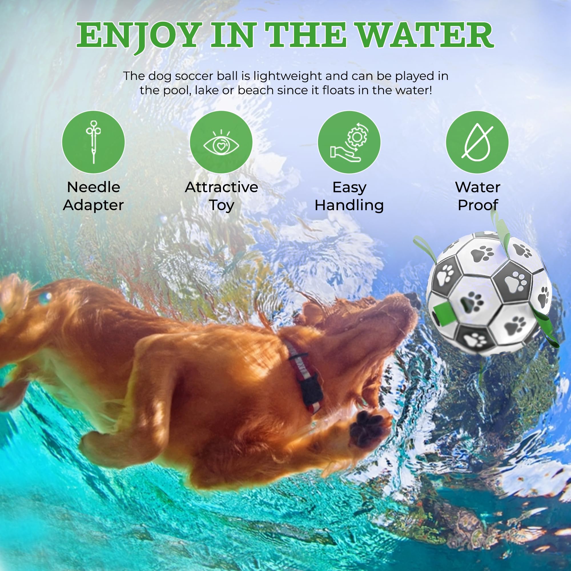 Brylex ball buoyant design for pool and beach play