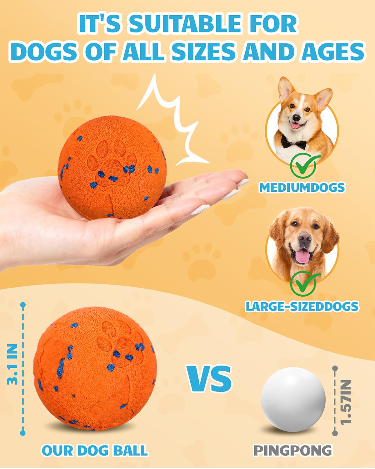 Bryxkla Interactive Dog Ball in active jumping mode for energetic outdoor play.