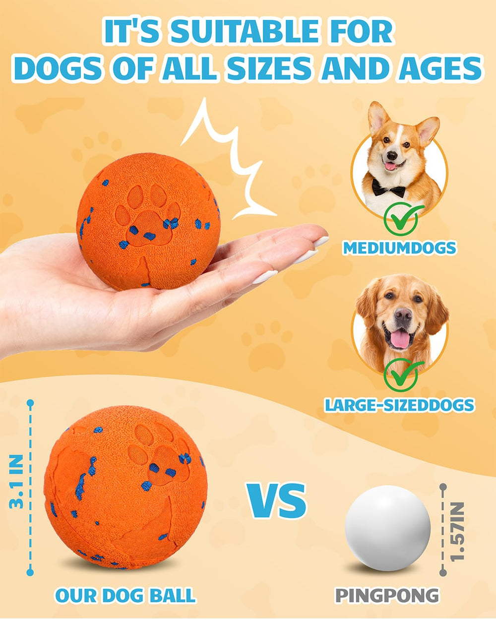 Bryxkla Interactive Dog Ball in active jumping mode for energetic outdoor play.