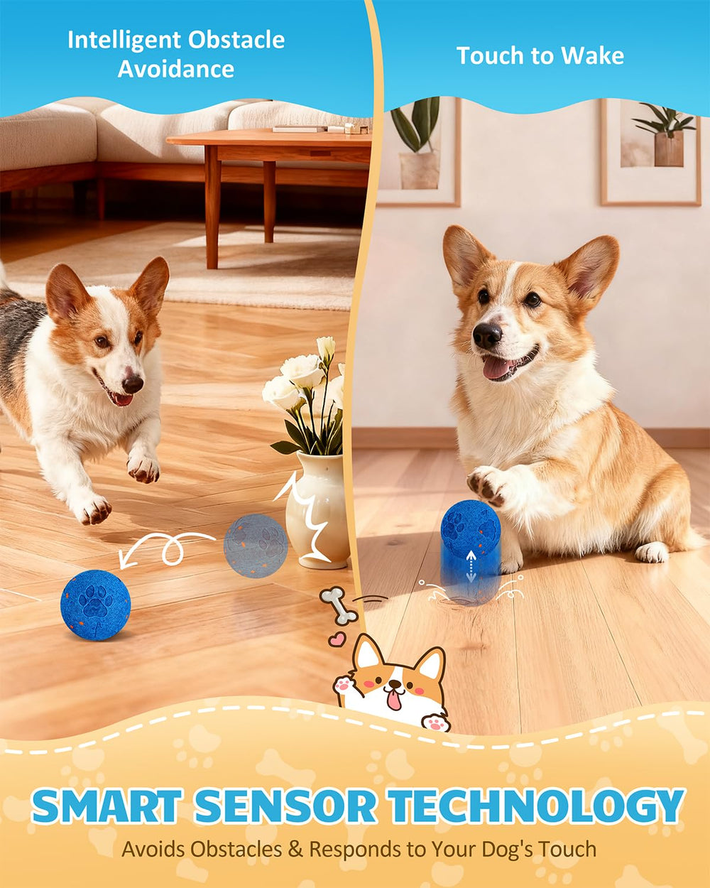 Bryxkla chew-resistant core withstands tough chewers during extended play.