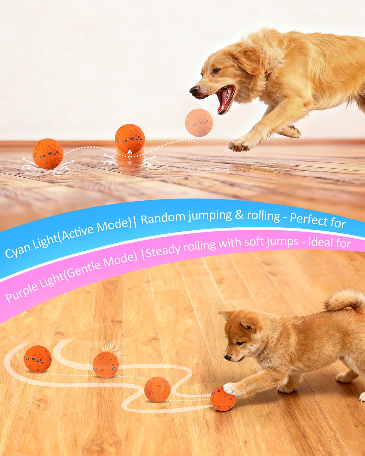 Bryxkla ball featuring IPX7 waterproof design for indoors and outdoors.