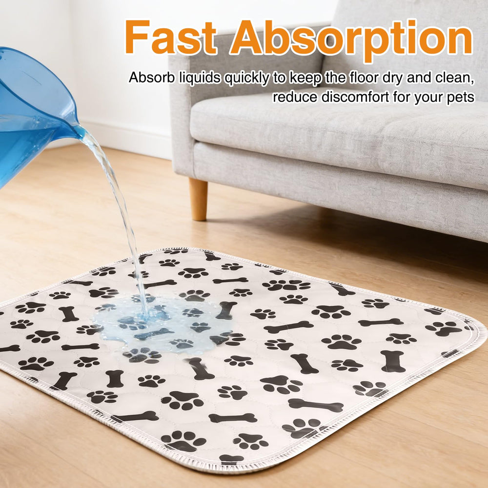BScintilla anti-slip puppy pad stays securely in place on floors.