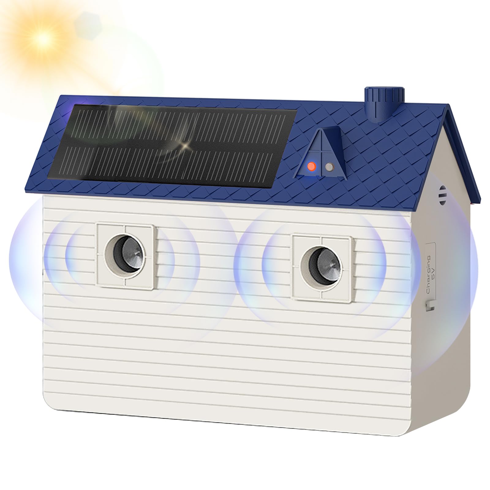 Bsemax dog bark deterrent mounted outdoors showing quiet yard benefits