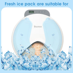 Bsemax ice packs side view showing slim profile for busy feeders