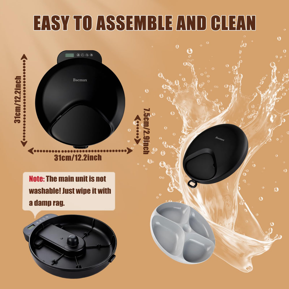 Bsemax removable lid and dishwasher-safe tray for easy cleaning