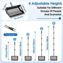 Bsemax solid-metal coop scoop with reinforced edges for tougher messes
