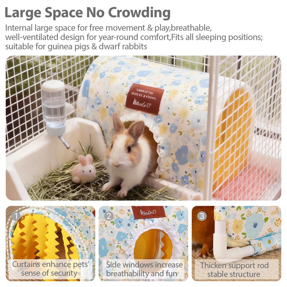 BShasrlim Guinea Pig Hideout Tunnel curtains detail highlight privacy and charm