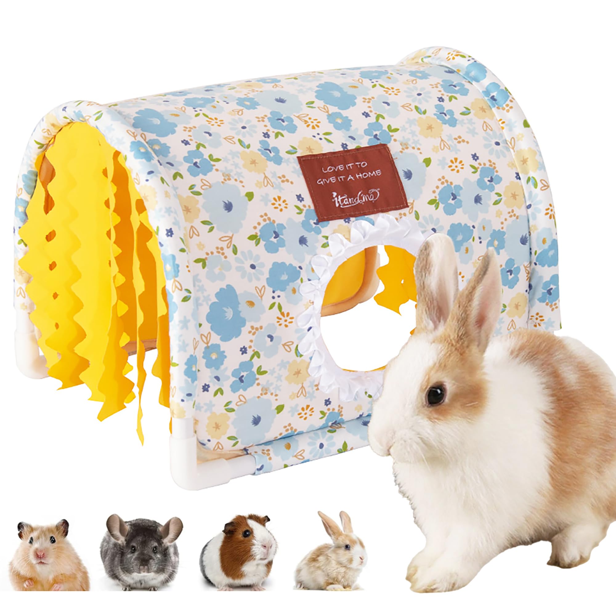 BShasrlim Guinea Pig Hideout Tunnel front view with easy access for play