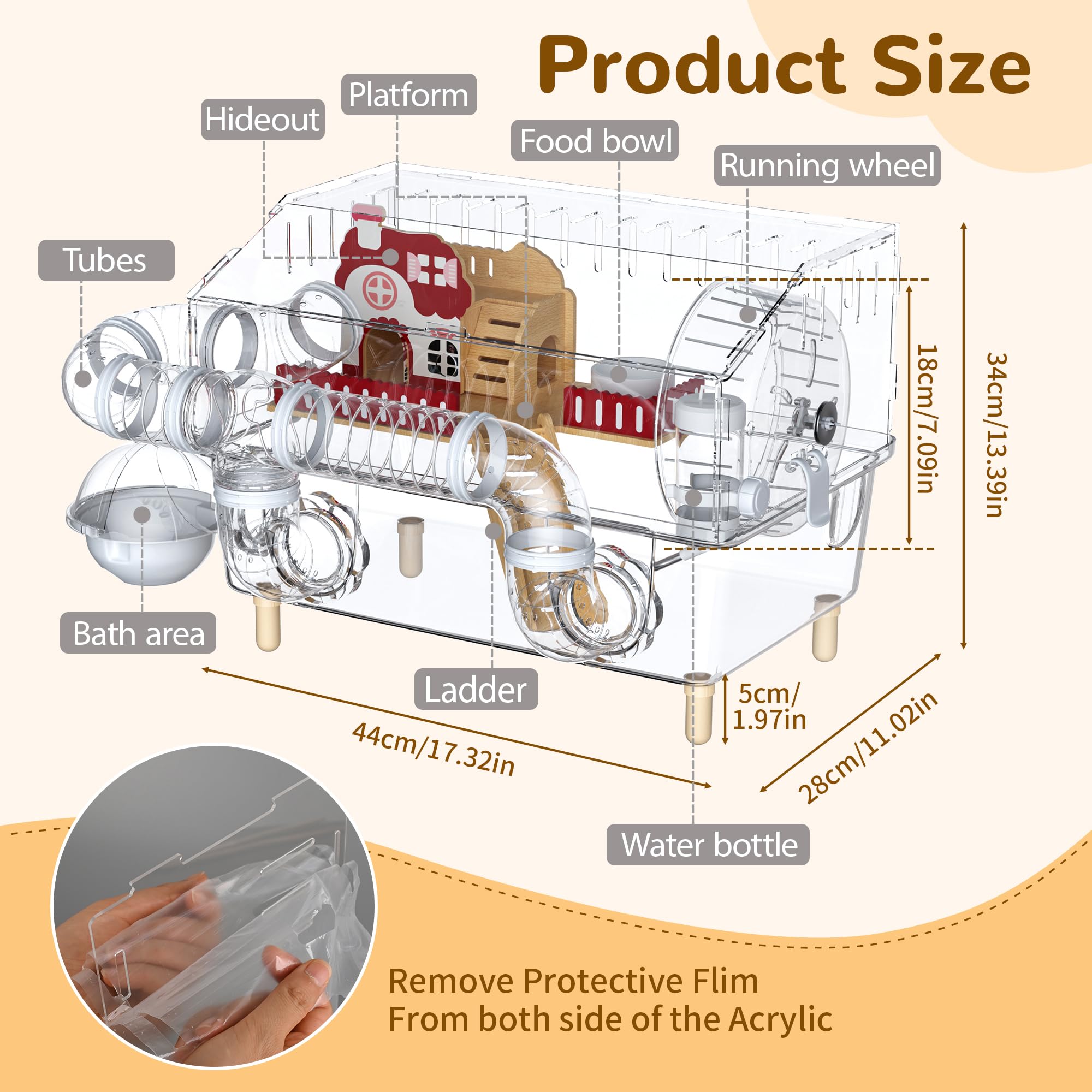 BShasrlim ventilation holes keep fresh air and reduce odors.