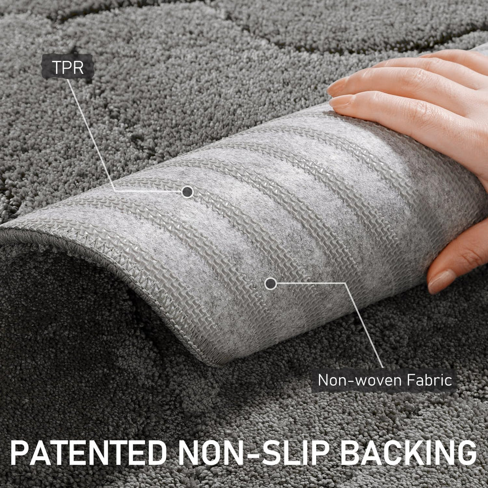 BSICPRO large dog door mat non-slip bottom keeps mat stable on floors.