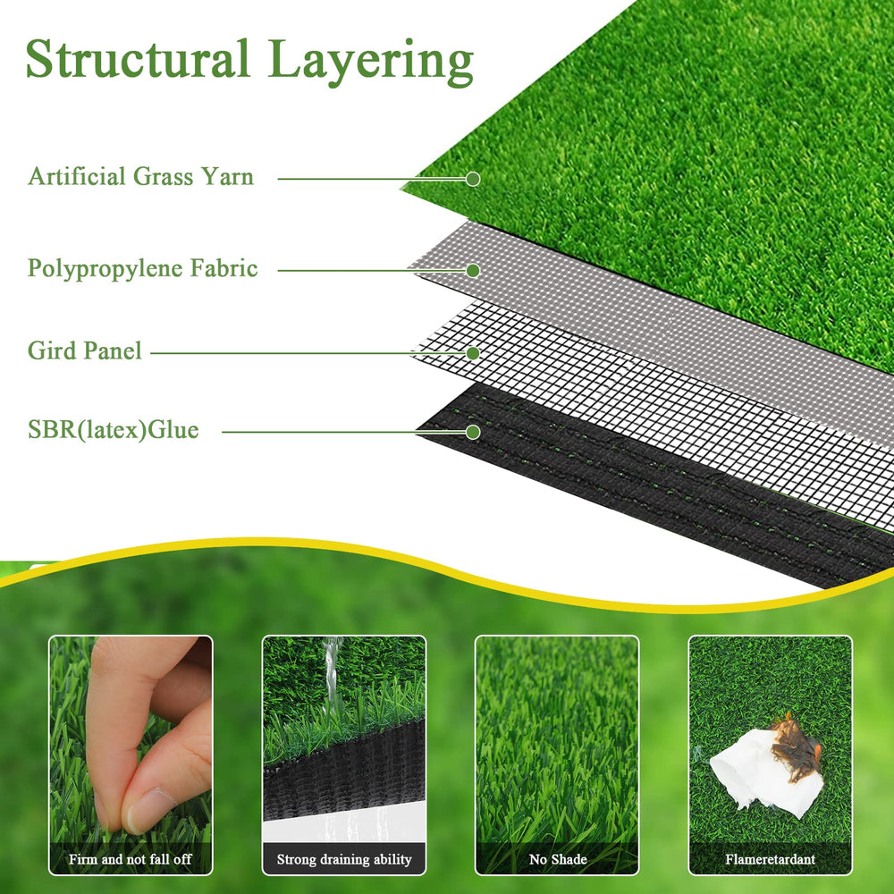 Bsmathom dog-friendly grass turf suitable for playtime indoors