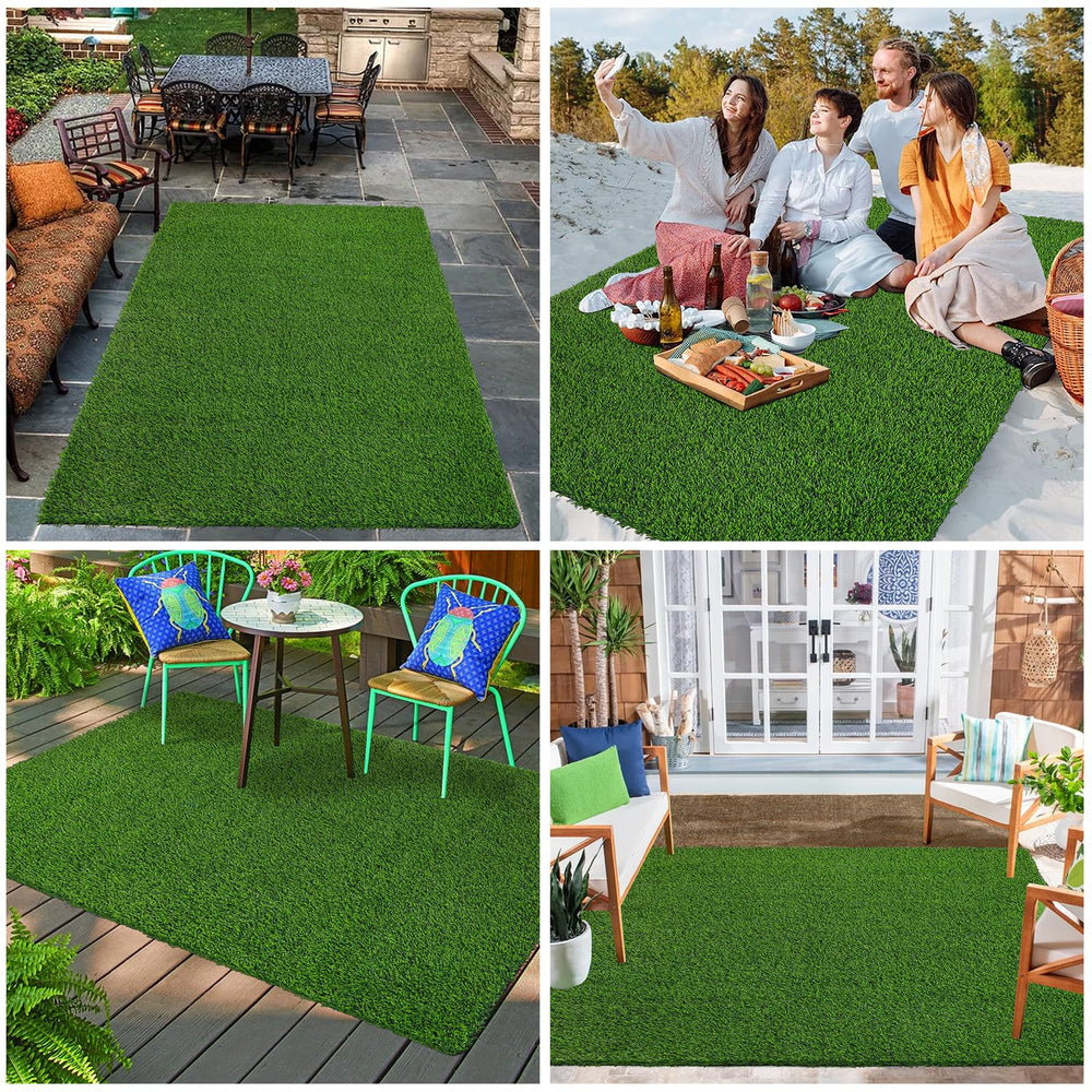Bsmathom easy cleaning grass mat with quick rinsing