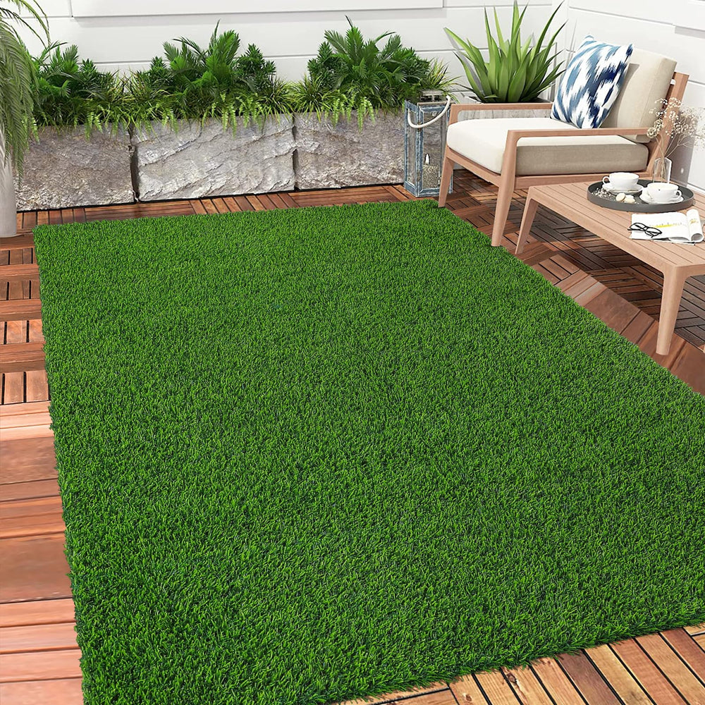 Bsmathom indoor-outdoor grass mat ideal for year-round greenery
