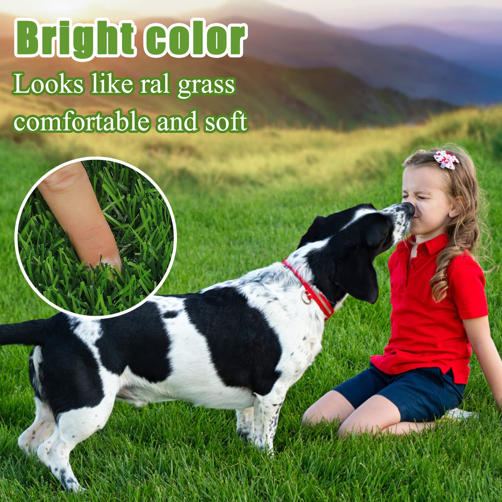 Bsmathom soft texture grass turf feels gentle under feet